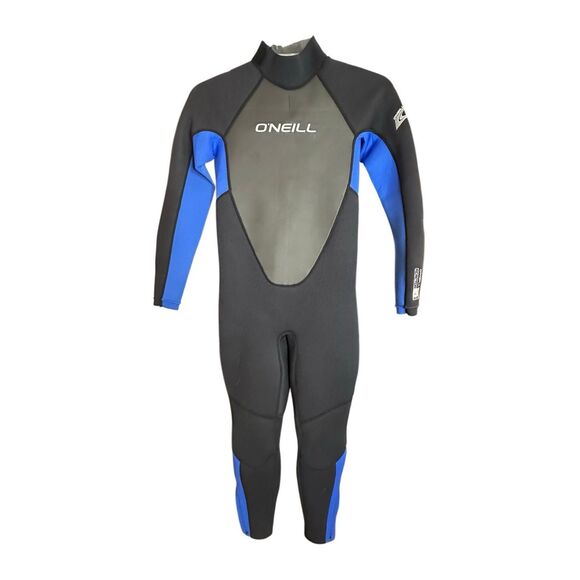 O'Neill Youth Gray Blue Reactor 3-2 mm Back Zip Up Full Wetsuit Size 14 - Picture 1 of 5